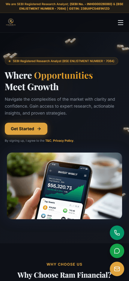 Ram Financial Research Mobile View