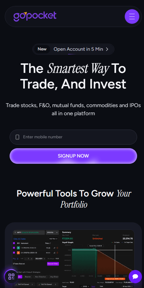 GoPocket Mobile View